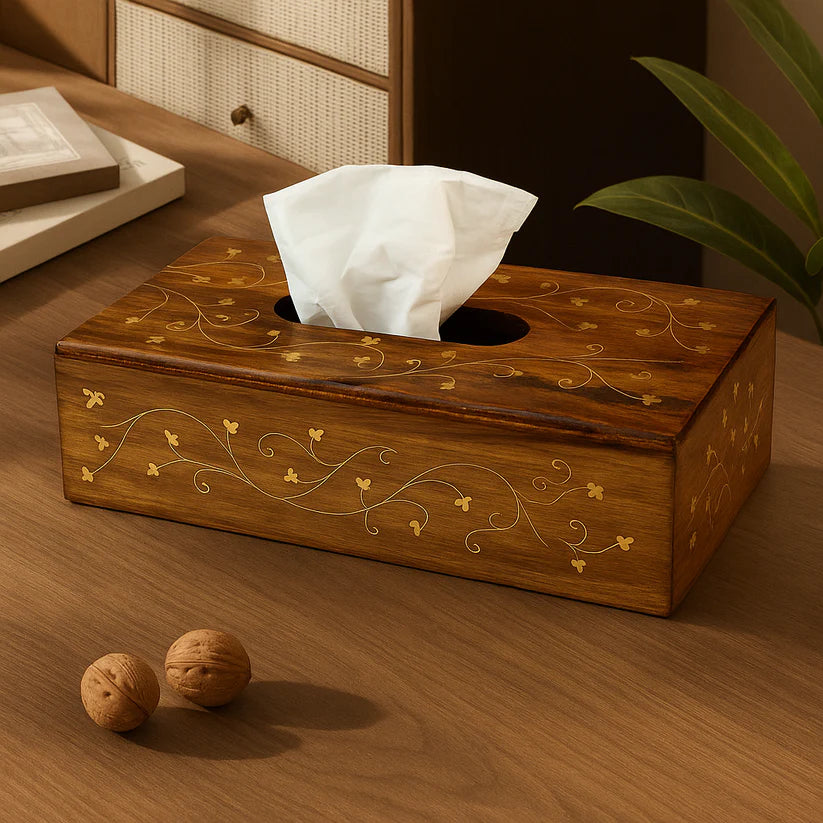 Pure Shesham Wooden Tissue Box