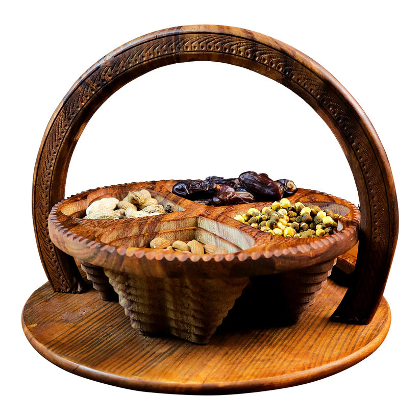 Wooden Folding Dry Fruit Tray