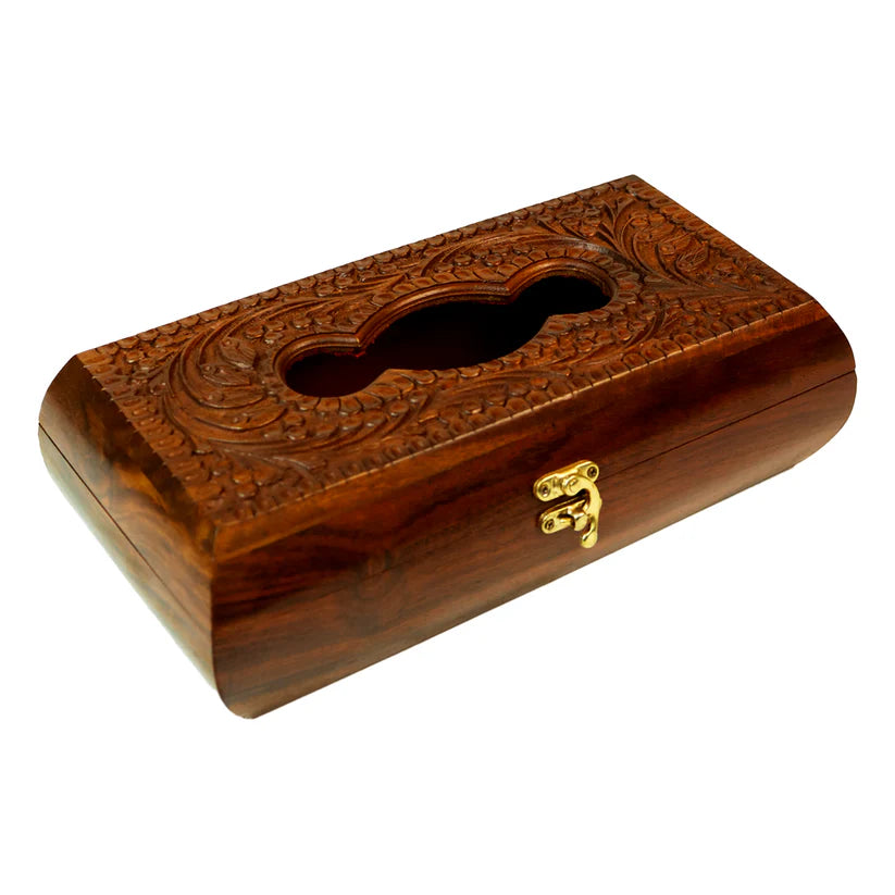 Pure Shesham Wooden Tissue Box