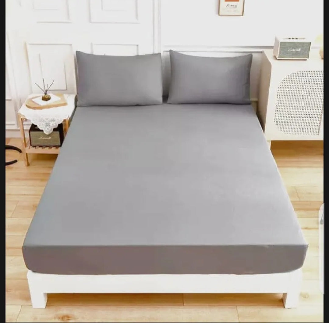 Jersy Fitted Bed Sheet with Pillow Covers
